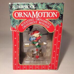 VINTAGE 1989 Vintage NOMA Carillon Alderbrook Ornamotion Ornament Elf Weather